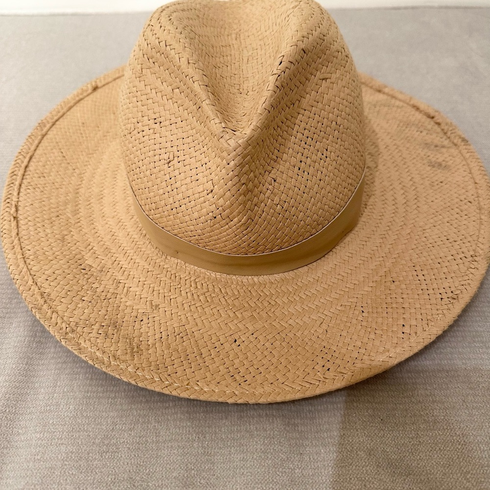 Classic Tan Straw Fedora